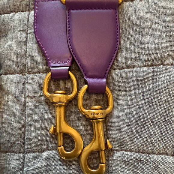 Gucci Small Lady Web Shoulder Bag - Purple - Picture 4 of 12